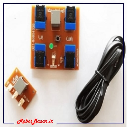 دسته کنترل 3 موتوره ( به همراه برد کوچک سه موتوره+کابل)