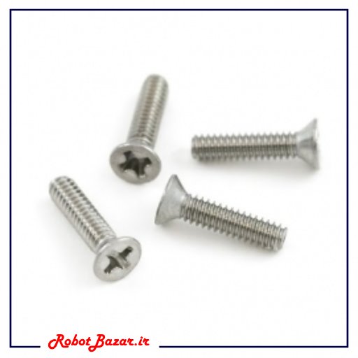 پیچ و مهره 3 میل کوتاه (40 تایی)